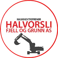 Logo av Halvorsli Fjell og Grunn AS